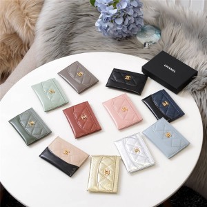 CHANEL香奈儿官方网站短款正品钱包新款菱格羊皮卡包卡夹A84386