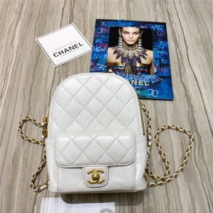 CHANEL官网香奈儿包包图片复古磨砂五金油蜡牛皮双肩包书包AS8866