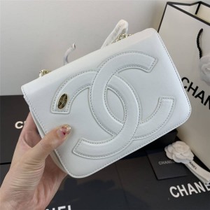 CHANEL香奈儿官方网站女包新款双CC大LOGO翻盖斜跨单肩链条包AS0321