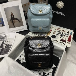 CHANEL香奈儿包包价格表官网油蜡皮双肩包AS1372