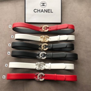 CHANEL香奈儿官方网站皮带奢侈品网购全皮间皮拼接珍珠双C扣3.0CM腰带